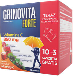 Grinovita Forte, 10 saszetek + 3 saszetki gratis