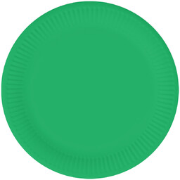 Talerzyki papierowe zielone - 18 cm - 6