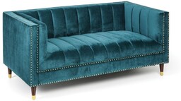 Sofa RILEY, dwuosobowa, zielona