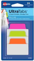 Zakładki indeksujące 50,8x38mm PP 4x6szt. mix neon AVERY