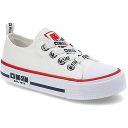 Big Star Białe Trampki Dziecięce Wsuwane Buty