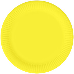 Talerzyki papierowe żółte - 18 cm - 6