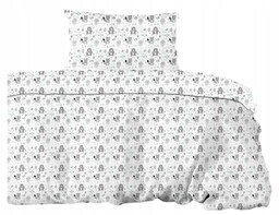 Pościel Bawełniana Dziecięca Gruba Bawełna 140x200 Animals Bielbaw