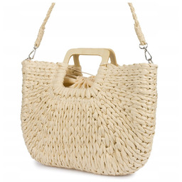 Torba damska boho modna na lato pasek solidna