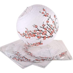 lachineuse - Zestaw 4 japońskich latarni papierowe lampiony