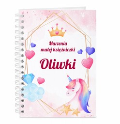 Notatnik kołonotatnik z nadrukiem dla niej dziewczynki