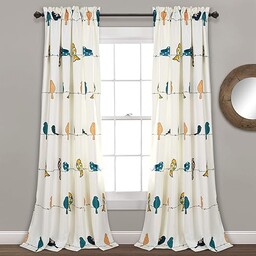 Lush Decor Rowley Birds Panele zasłonowe z filtrem