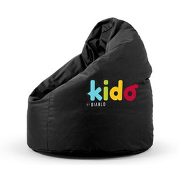 DIABLO CHAIRS Pufa worek Kido L Czarny 110