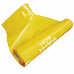 Folia Paroizolacyjna Żółta Typ 200 2x50 100m2 Paroizolacja