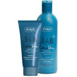 Ziaja GdanSkin, nawilżający zestaw do włosów, odżywka +