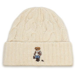 Czapka Polo Ralph Lauren 455P23848001 Kremowy