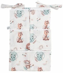 Bonjour Cherie Organizer bawełniany do łóżeczka 65/40 Safari