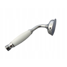 Słuchawka Prysznicowa Mosiądz, Głowica Rączka Retro Chrom Ceramiczny