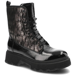 Clasicco Czarne Trapery Skórzane Buty Damskie