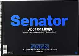 Unipaper Blocks 37012110. Blok rysunkowy Senator, Mikroperforowany, papier