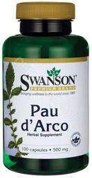 Swanson Pau d''Arco 500mg 100 kaps
