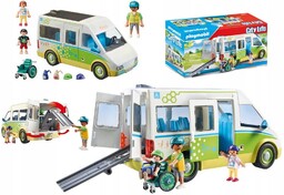 Playmobil City Life Zestaw Autobus szkolny składana rampa