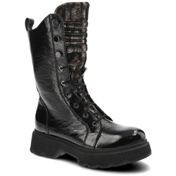 Clasicco Czarne Trapery Skórzane Buty Damskie