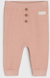 Sinsay - Legginsy - Różowy