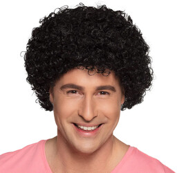 Peruka afro czarna - 1 szt.