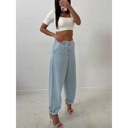 [r. L] Jeansy damskie EMO mom fit wysoki