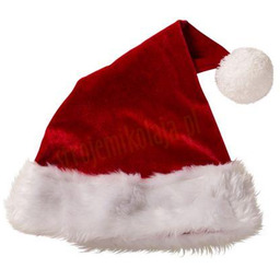 Czapka Mikołaja welurowa