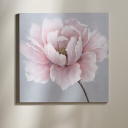 Ręcznie malowany obraz z motywem kwiatowym divine 80x80