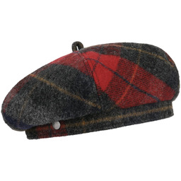 Beret Baskijski Wełniany Danrover Check by Lierys, czerwony,