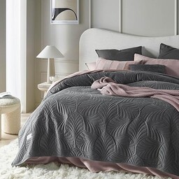 ROOM99 Feel elegancka narzuta w kolorze ciemnoszarym, 240