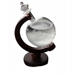 Barometr szklany Stormglass RESTEQ elegancki prognozator pogody