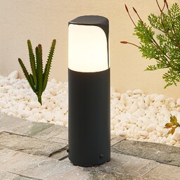 Zewnętrzna Lampa Lucande, Paikea, ściemnialny, czarny, metal, nowoczesny
