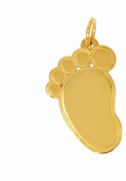 Złota zawieszka stopa pod grawer ZA.00437 pr.585