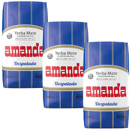Zestaw Yerba Mate Amanda Despalada 3x500g 1,5kg