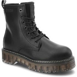 Big Star Czarne Glany Damskie Modne Buty Jesienne