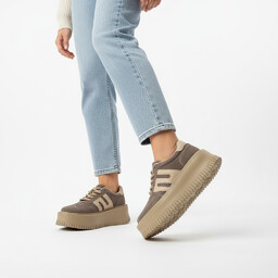 Filippo Sneakersy damskie, cholewka z naturalnej skóry zamszowej