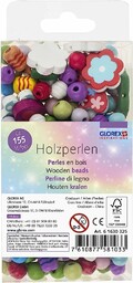 GLOREX 6 1630 325 - Zestaw drewnianych koralików