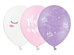 Balony pastelowe Jednorożec - 30 cm - 50