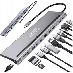ZENWIRE Stacja dokująca BYL-2211 12w1 USB Typu C
