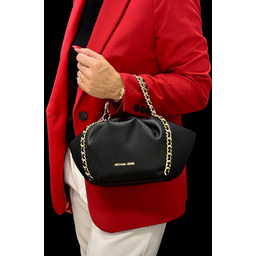 Michael Kors torebka z łańcuchem elegancka czarna MINA