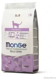 Monge Cat Sterilised karma sucha z kurczakiem 1,5kg