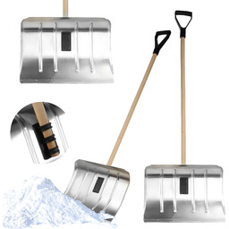 Łopata do śniegu 143 cm, srebrna