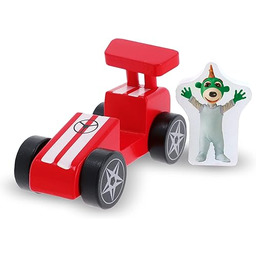 Trefl - Wyścigówka Czerwona, Wooden Toys, Bobaski