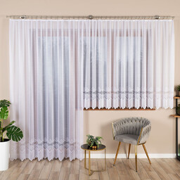 Markizeta Firana żakardowa gotowa 300x250 001 biała Modesta