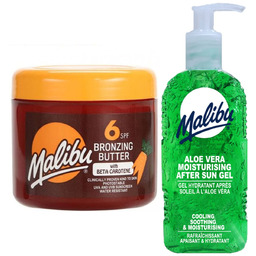 Malibu Przyspieszacz Opalania SPF6 300ml + Aloe Żel