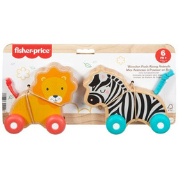 FISHER PRICE Zabawka Drewniane zwierzątka do pchania JFN19