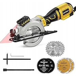 Enventor Mini piła tarczowa 705W z prowadnicą laserową