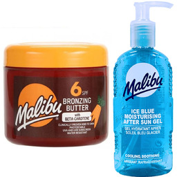 Malibu Przyspieszacz Opalania SPF6 300ml + Żel Po
