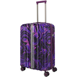 Walizka średnia poszerzana Travelite Lascana - purple swirl
