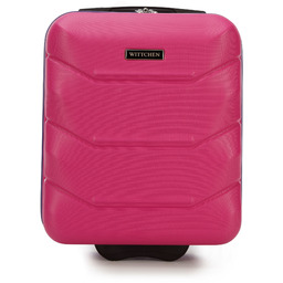 Walizka kabinowa z ABS-u ze żłobieniami różowo-fioletowa