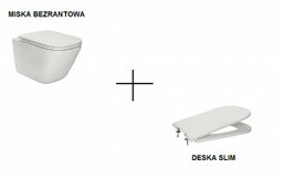ROCA A34647L000 + A801482211 Gap Miska WC podwieszana